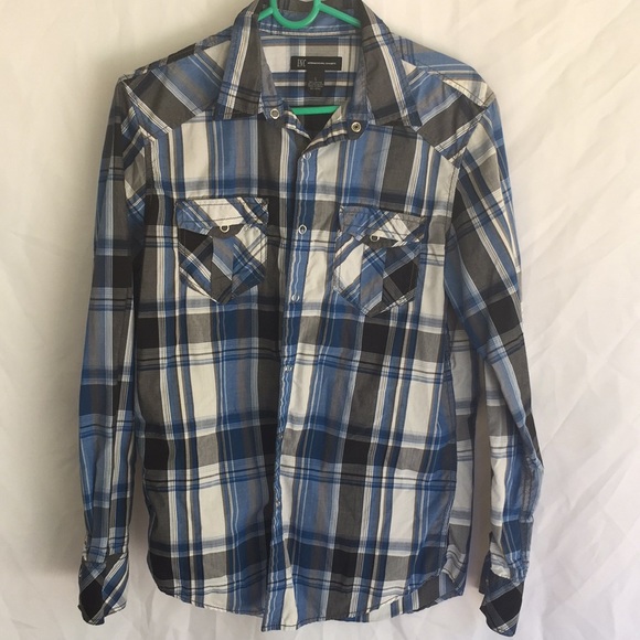 Long sleeve plaid button down